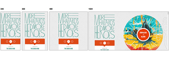 Example of Responsive Webdesign: morehazards.com 