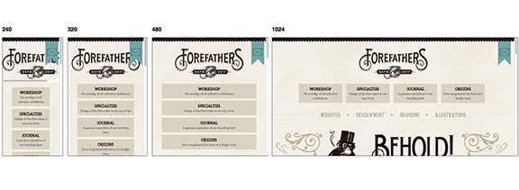 Example of Responsive Webdesign: forefathersgroup.com 