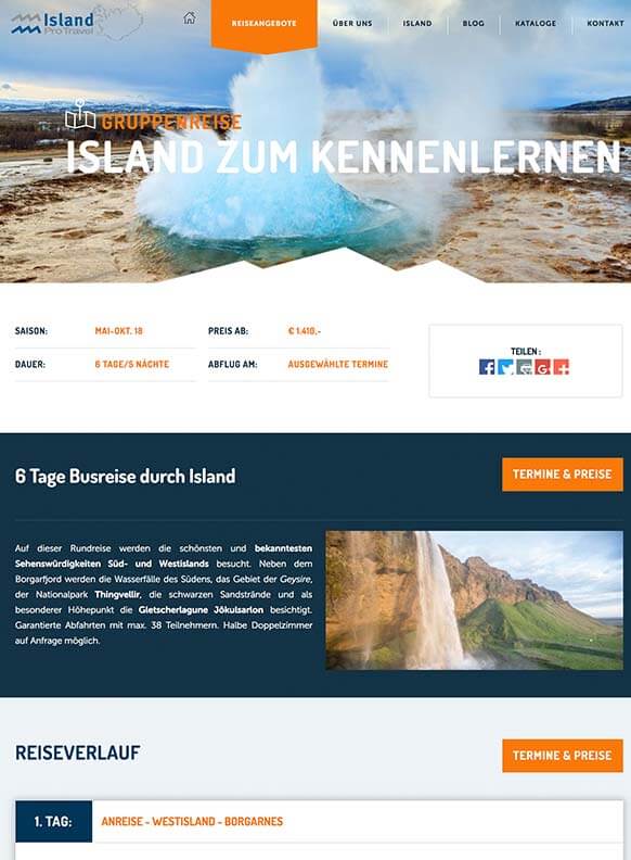 Reiseveranstalter Island ProTravel