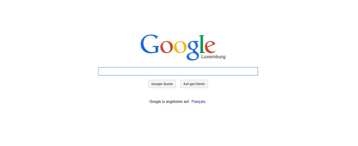 Google est l’exemple parfait de l‘accessibilité - le message de la page ne pourrait pas être représenté de manière plus claire. Google est l’exemple parfait de l‘accessibilité - le message de la page ne pourrait pas être représenté de manière plus claire.