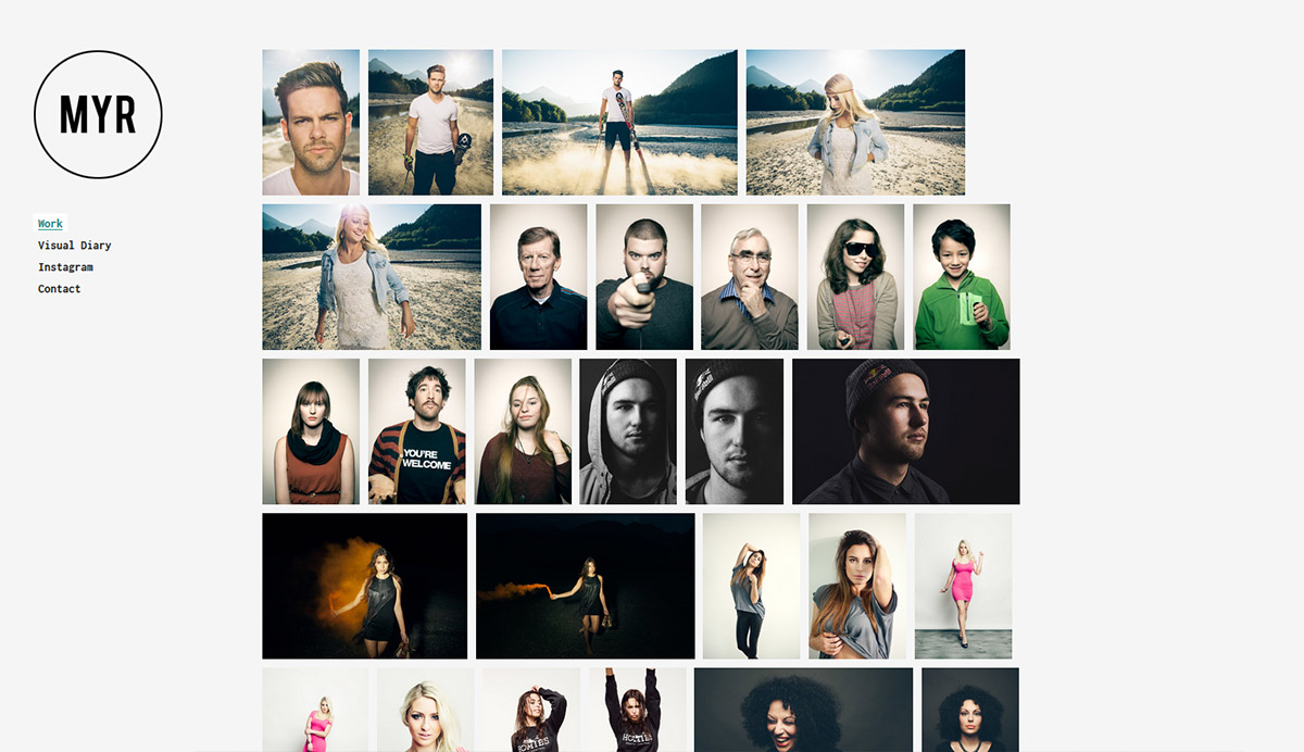 Minimalismus im Webdesign: Fotograf, Andi Mayr Minimalismus im Webdesign: Fotograf, Andi Mayr